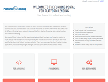 Tablet Screenshot of platformlending.com